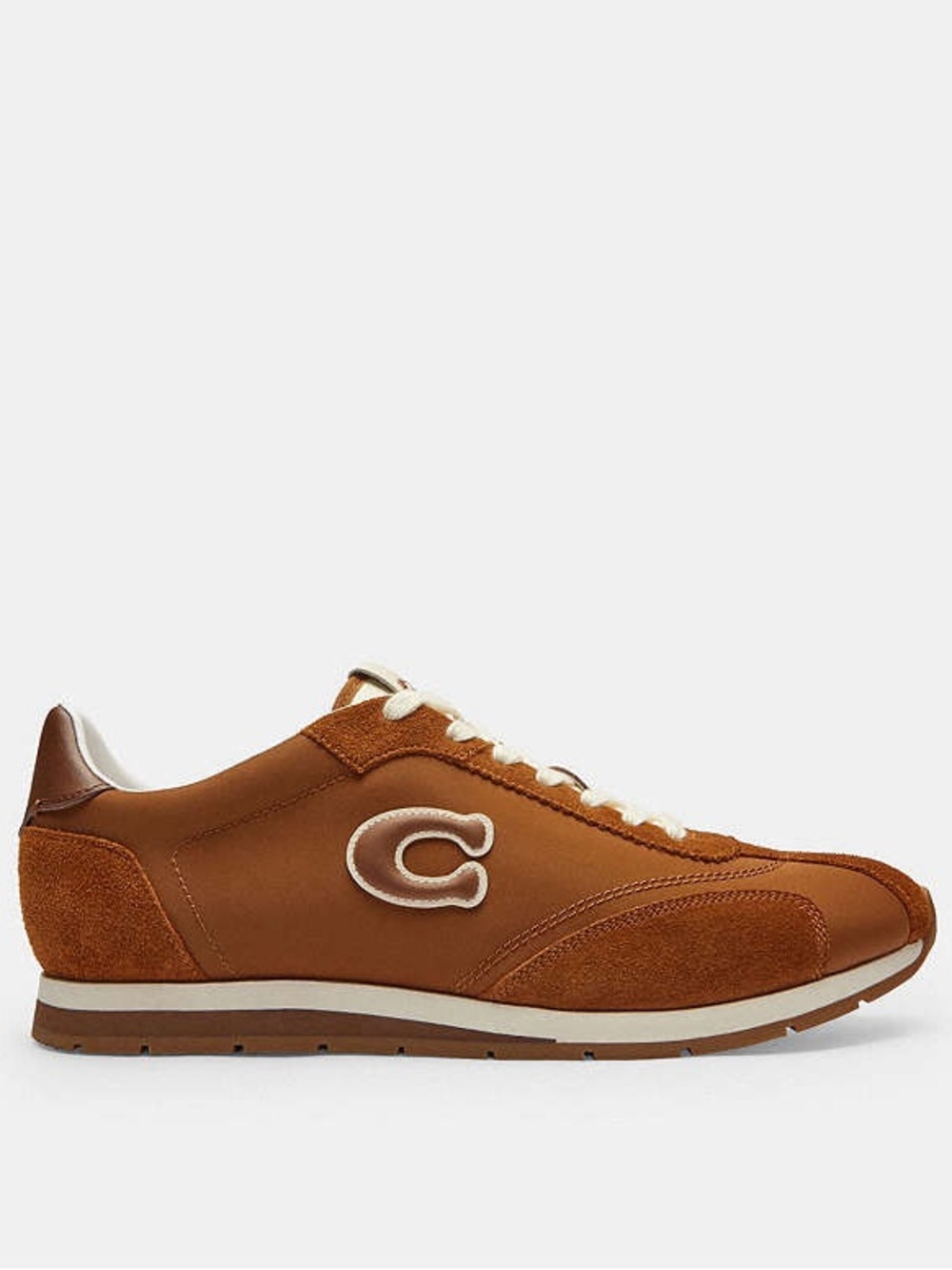 NWOB COACH Men's Flat Lace Up Sneakers | Chestnut MSRP $165 Size 9.5 US